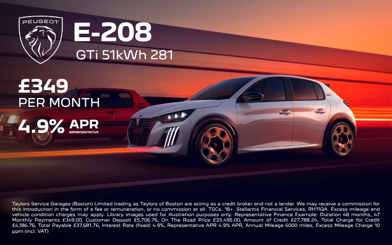 new peugeot e-208 gti offer