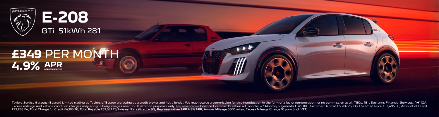 new peugeot e-208 gti offer