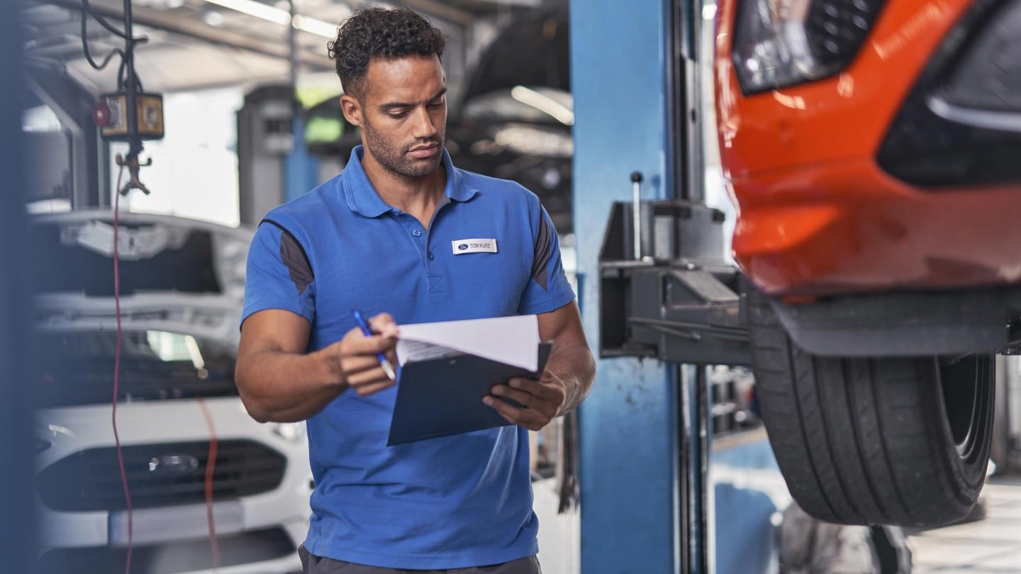ford technician completing health check