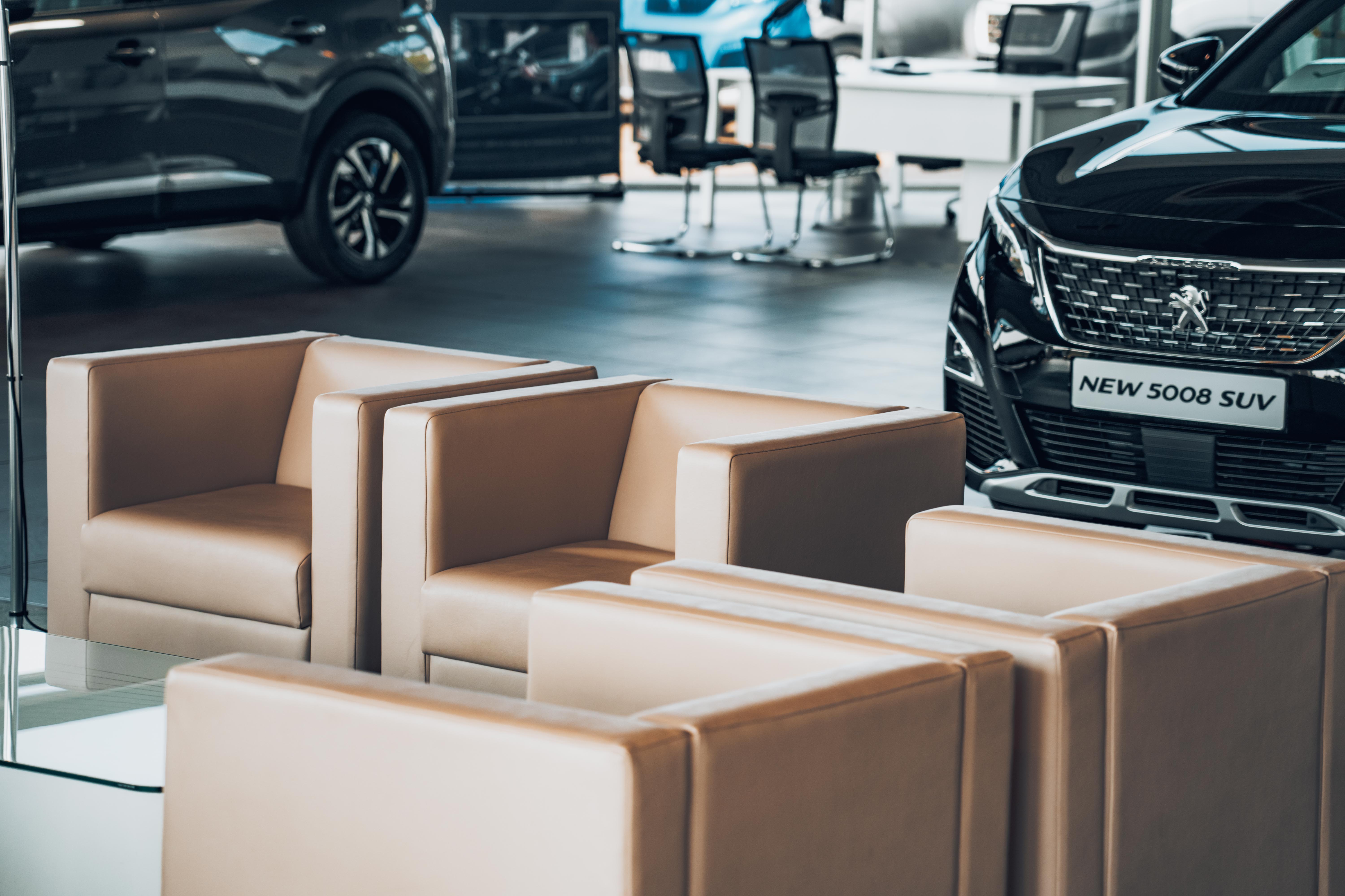 seating area in Taylors Peugeot