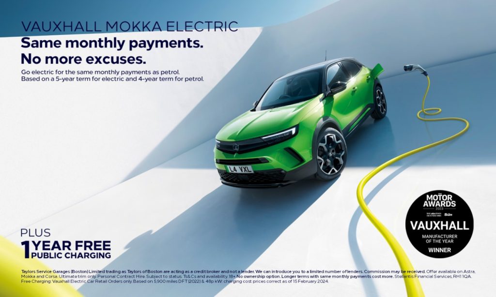 Taylors Vauxhall Electric Car Finance Offers